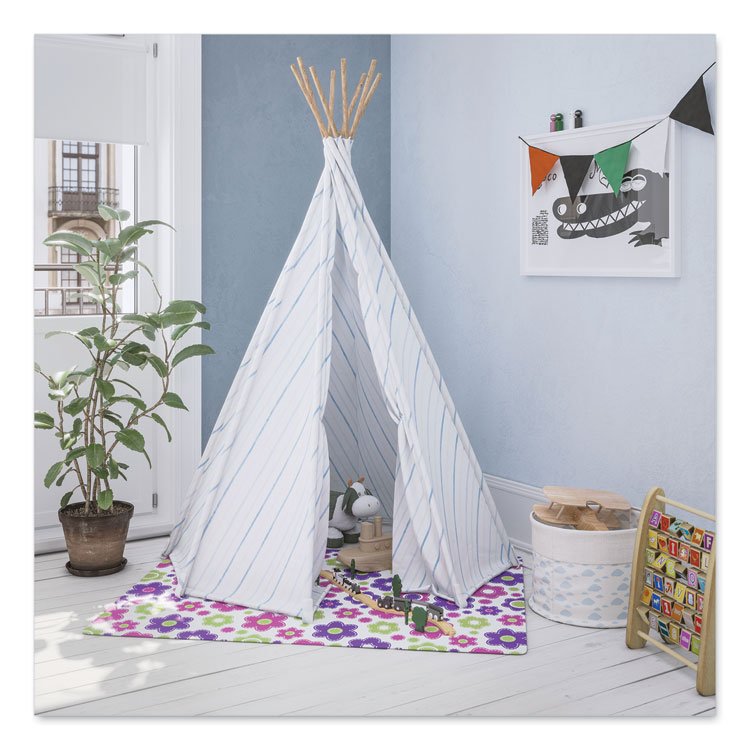 deflecto FashionMat Chair Mat, Rectangular, 35 x 40, Daisies (DEFCM3540LD)