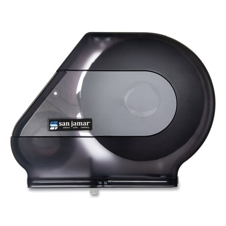 San Jamar Quantum 12"-13" JBT Dispenser, Classic, 22 x 5.88 x 16.5, Transparent Black Pearl (SJMR6500TBK)