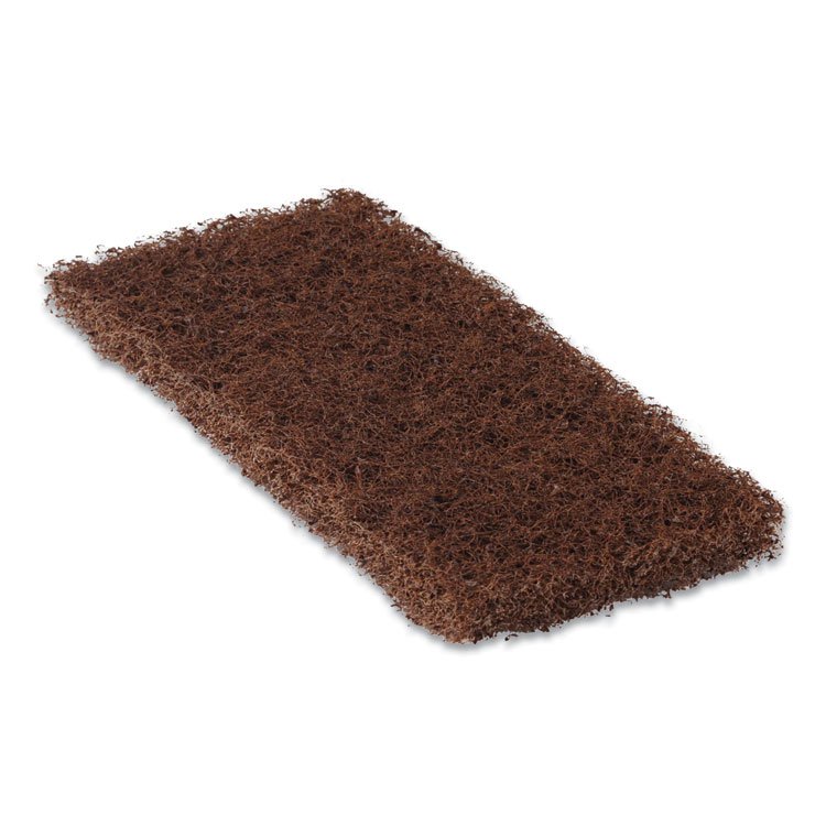 Americo Octopus Heavy Duty Cleaning Pad, 5 x 9, Brown, 20/Carton (AM7541010)