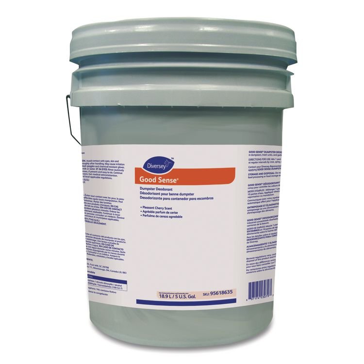 Diversey Good Sense Dumpster Deodorant, Cherry, 5 gal (DVO95618635)