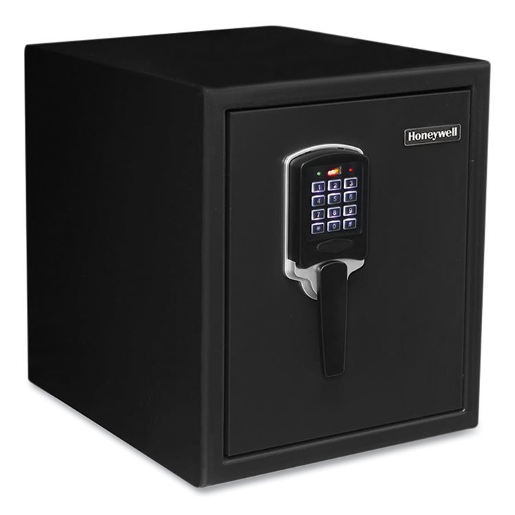Honeywell Digital Security Steel Fire and Waterproof Safe with Keypad and Key Lock, 14.6 x 20.2 x 17.7, 0.9 cu ft, Black (HWL2605)