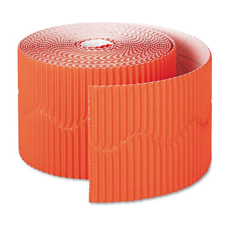Pacon Bordette Decorative Border, 2.25" x 50 ft, Orange (PAC37106)