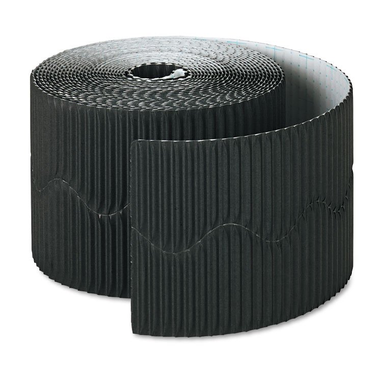 Pacon Bordette Decorative Border, 2.25" x 50 ft, Black (PAC37306)