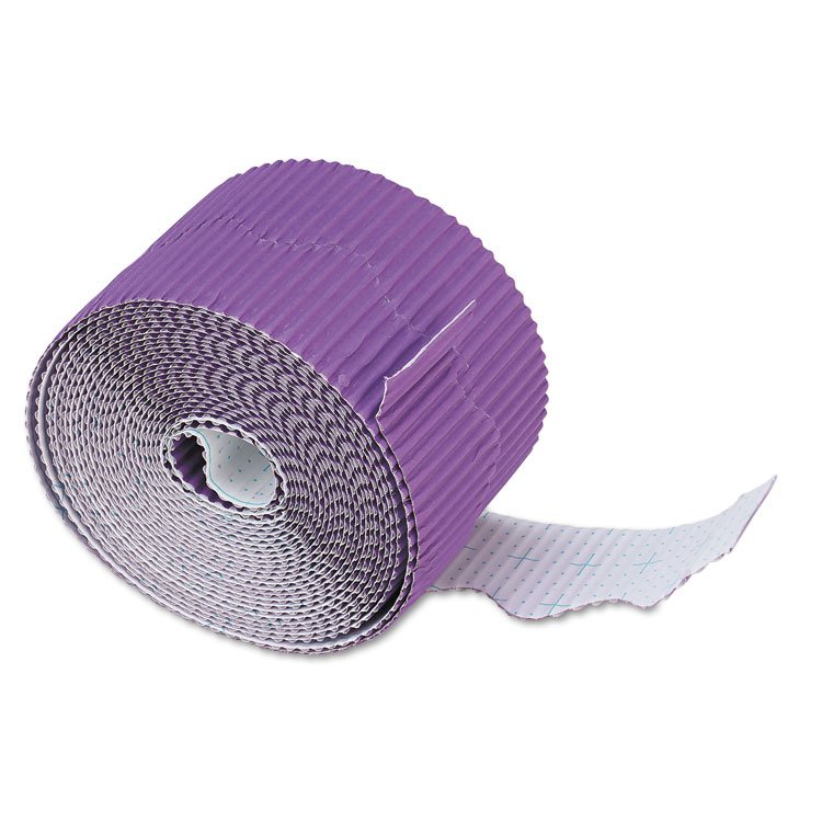 Pacon Bordette Decorative Border, 2.25" x 50 ft, Violet (PAC37334)