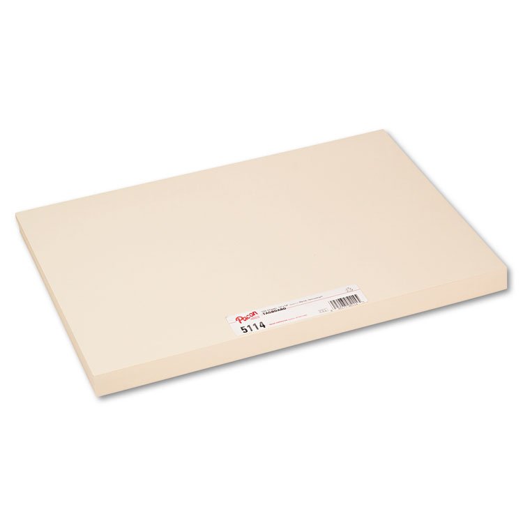 Pacon Heavyweight Tagboard, 12 x 18, Manila, 100/Pack (PAC5114)