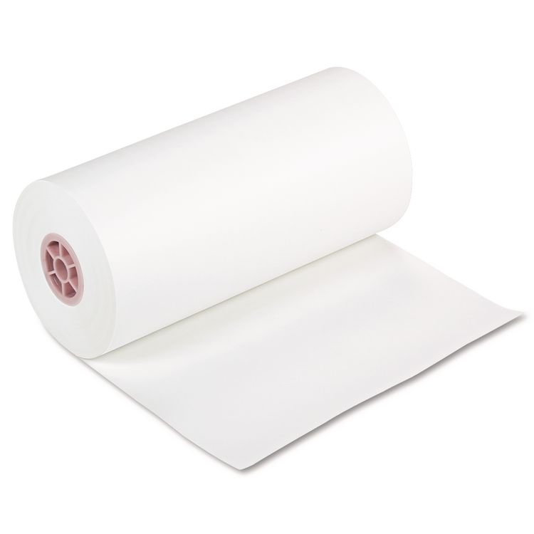Pacon Kraft Paper Roll, 40 lb Wrapping Weight, 18" x 1,000 ft, White (PAC5618)
