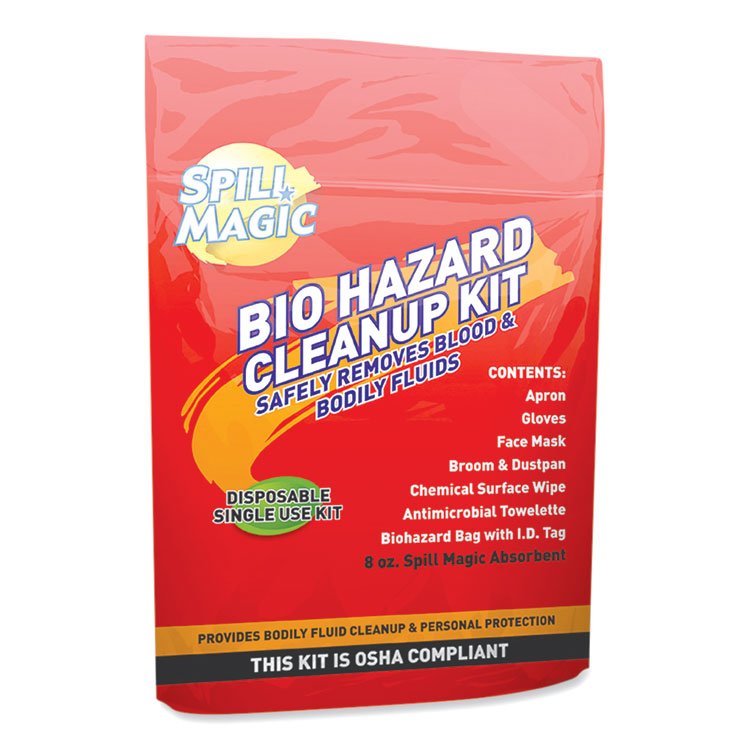 Spill Magic Biohazard Spill CleanUp, 0.75 x 6 x 9 (FAOSMBIOHAZARD)