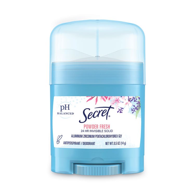Secret Invisible Solid Anti-Perspirant and Deodorant, Powder Fresh, 0.5 oz Stick (PGC31384EA)