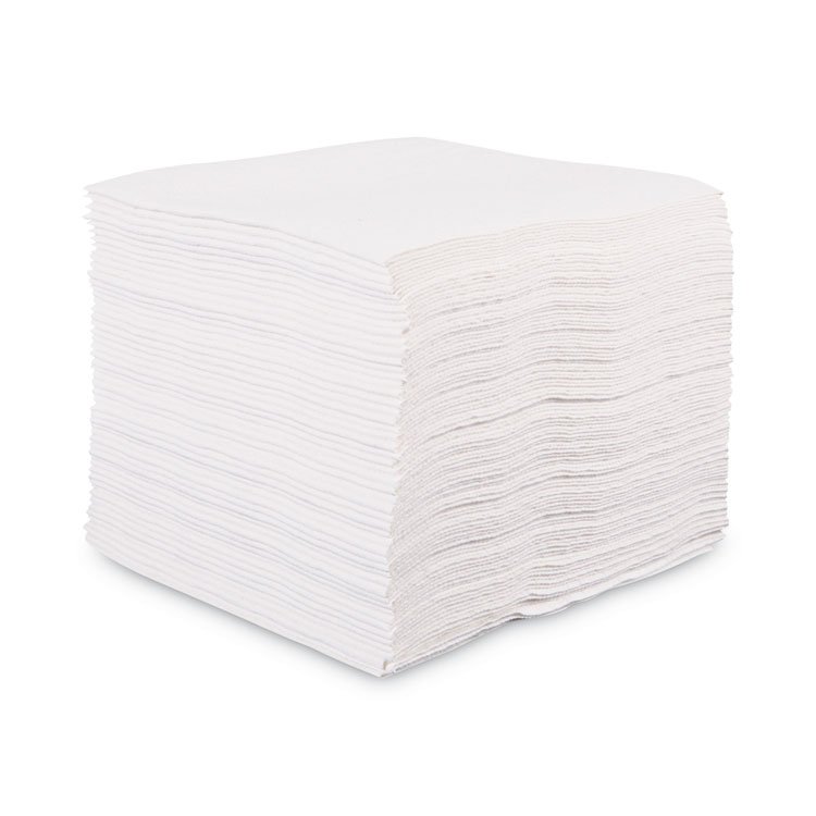 Boardwalk DRC Wipers, 12 x 13, White, 90 Bag, 12 Bags/Carton (BWKV030QPW)