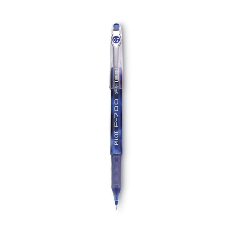 Pilot Precise P-700 Gel Pen, Stick, Fine 0.7 mm, Blue Ink, Blue Barrel, Dozen (PIL38611)