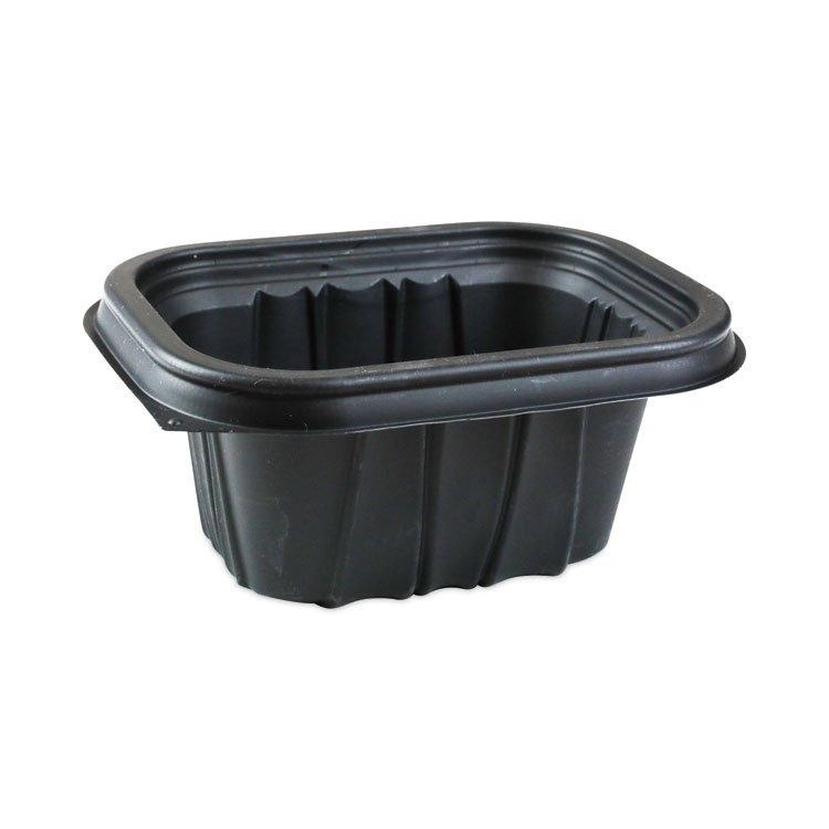 Pactiv Evergreen EarthChoice Entree2Go Takeout Container, 12 oz, 5.65 x 4.25 x 2.57, Black, Plastic, 600/Carton (PCTYCNB6X412000)
