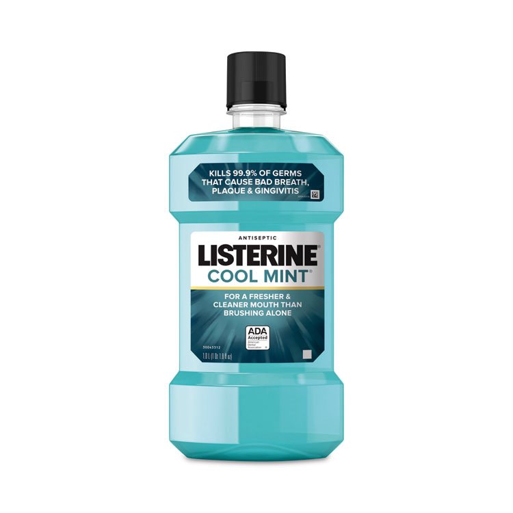 Johnson & Johnson Listerine Cool Mint Mouthwash, 1 L Bottle (PFI42735)