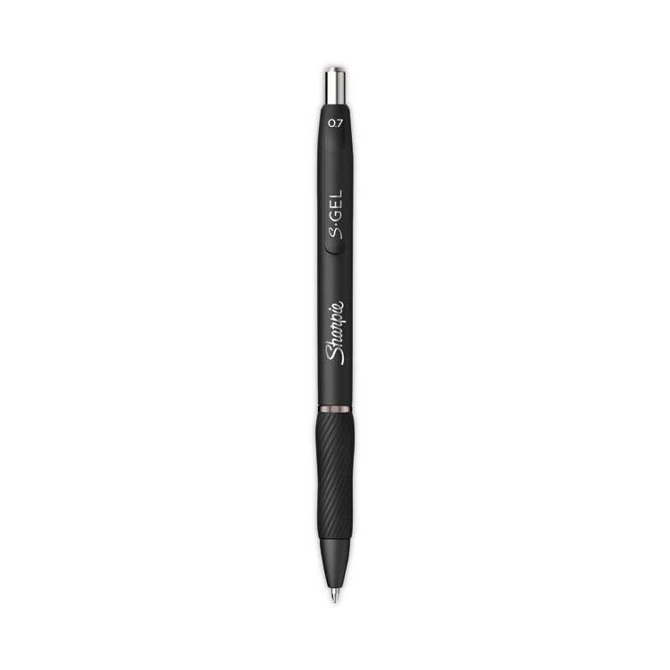 Sharpie S-Gel S-Gel High-Performance Gel Pen, Retractable, Medium 0.7 mm, Blue Ink, Black Barrel, 36/Pack (SAN2096176)