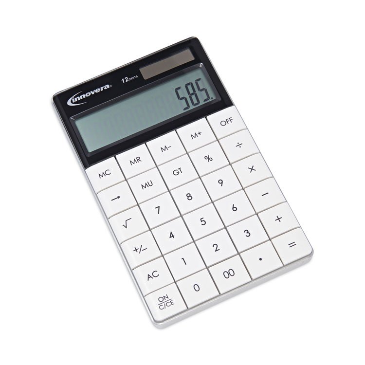 Innovera 15973 Large Button Calculator, 12-Digit LCD (IVR15973)