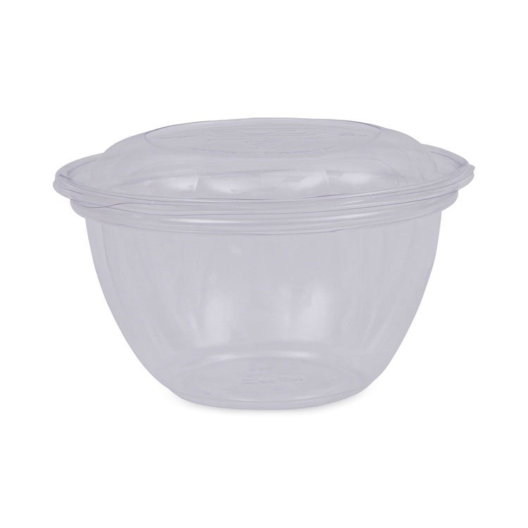 Eco-Products Renewable and Compostable Containers, 18 oz, 5.5" Diameter x 2.3" h, Clear, Plastic, 150/Carton (ECOEPSB18)