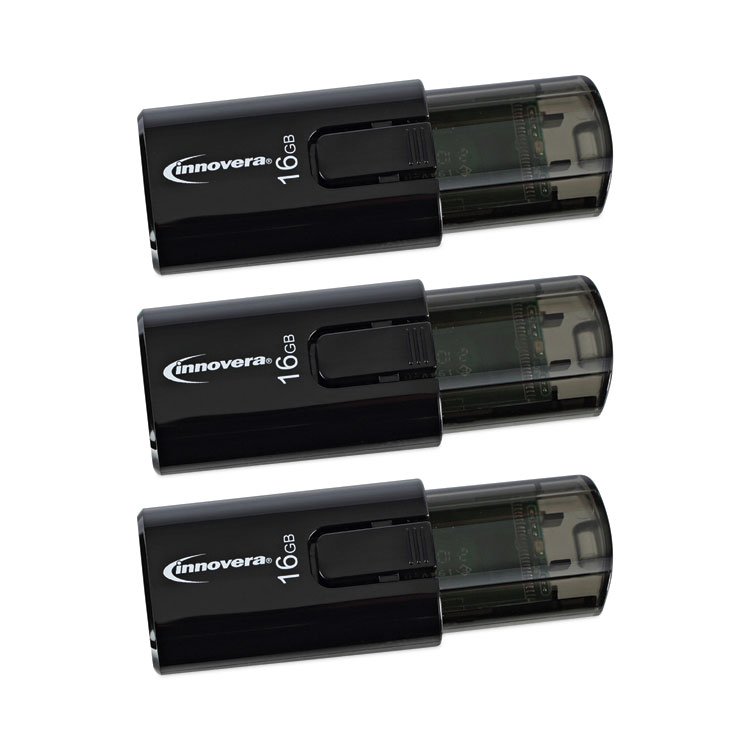 Innovera USB 3.0 Flash Drive, 16 GB, 3/Pack (IVR82316)