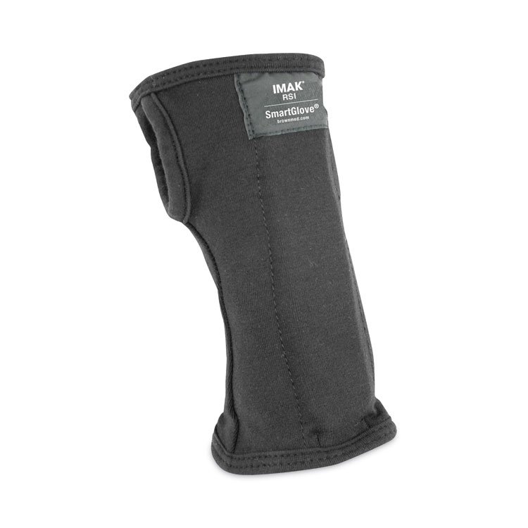 IMAK RSI SmartGlove Flexible Wrist Support Splint, Small, Fits Hands Up to 3.25" Wide, Black (IMAA20125)