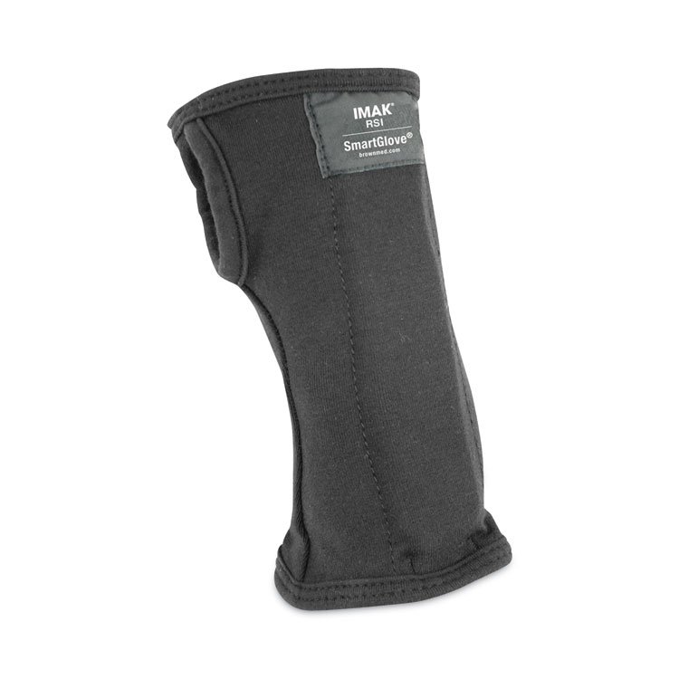 IMAK RSI SmartGlove Flexible Wrist Support Splint, Medium, Fits Hands Up to 3.75" Wide, Black (IMAA20126)