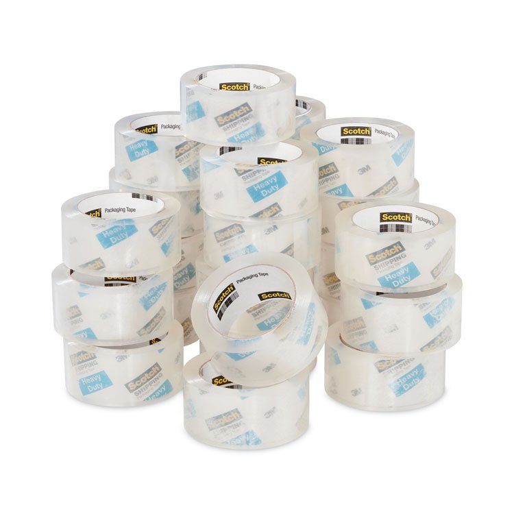 Scotch 3850 Heavy-Duty Packaging Tape, 3" Core, 1.88" x 54.6 yds, Clear, 36/Carton (MMM3850CS36)