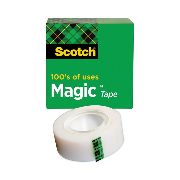 Scotch Magic Tape Refill, 1" Core, 0.75" x 83.33 ft, Clear (MMM8101K)