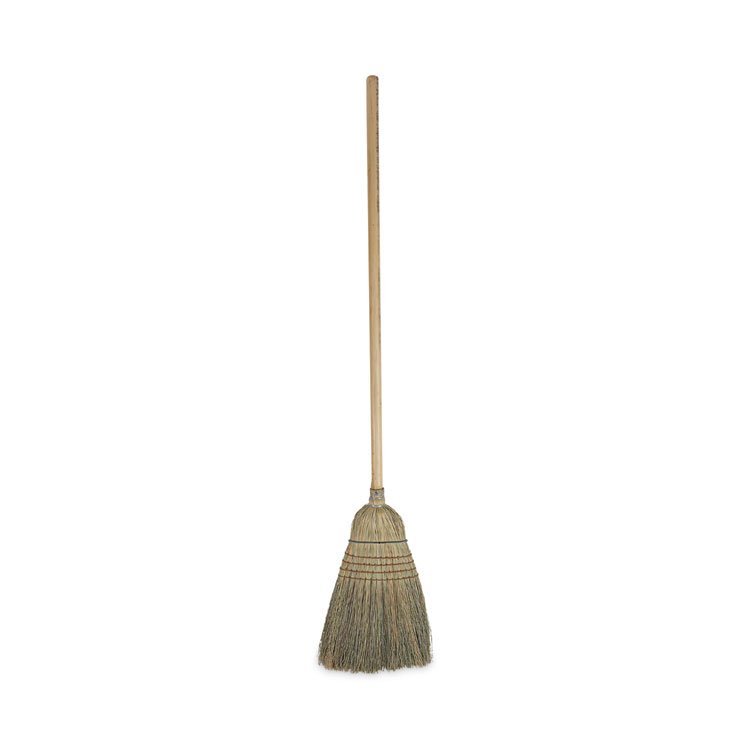 Boardwalk Warehouse Broom, Corn Fiber Bristles, 56" Overall Length, Natural, 12/Carton (BWK932CCT)
