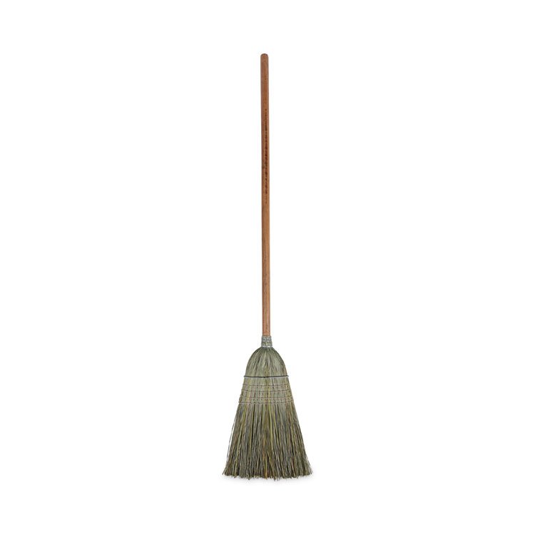 Boardwalk Warehouse Broom, Yucca Corn Fiber Bristles, 56" Overalll Length, Natural, 12/Carton (BWK932YCT)