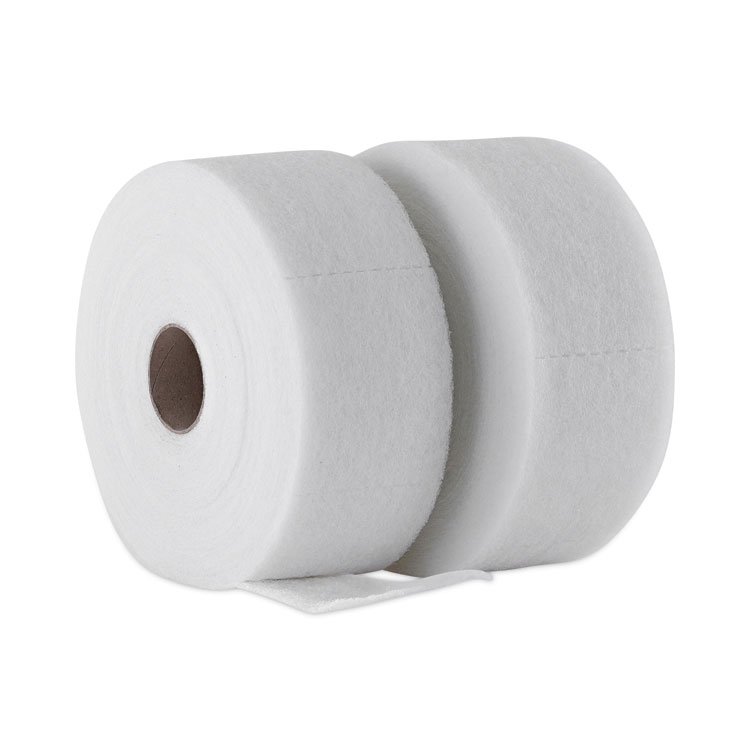 Boardwalk TrapEze Disposable Dusting Sheets, 5" x 125 ft, White, 250 Sheets/Roll, 2 Rolls/Carton (BWK582505)