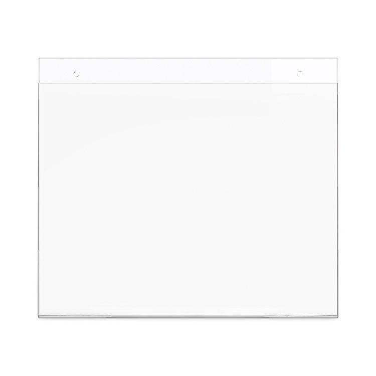 deflecto Classic Image Wall-Mount Sign Holder, Landscape, 11 x 8.5, Clear (DEF68301)