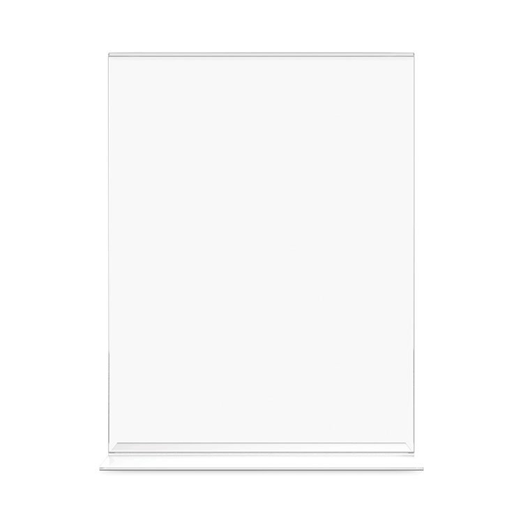 deflecto Classic Image Double-Sided Sign Holder, 8.5 x 11 Insert, Clear (DEF69201)