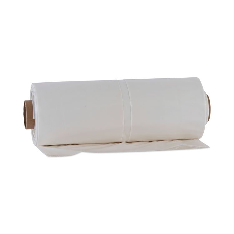 Boardwalk Industrial Drum Liners Rolls, 60 gal, 2.7 mil, 38" x 63", Clear, 50/Carton (BWKD38634CL)
