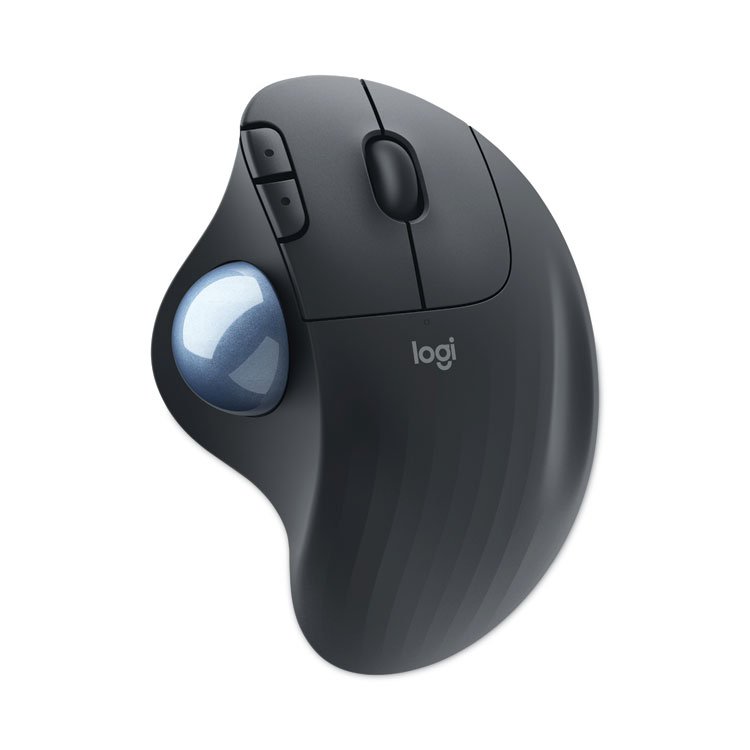 Logitech Ergo M575 Trackball, 32.8 ft Wireless Range, Right Hand Use, Graphite (LOG910006197)
