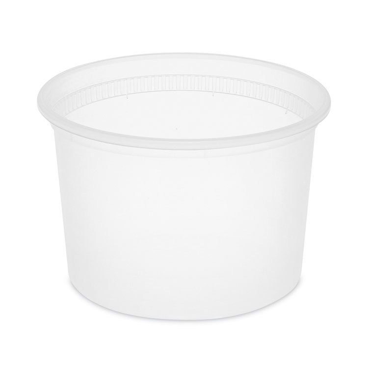 Pactiv Evergreen Newspring DELItainer Microwavable Container, 64 oz, 4.5 x 4.5 x 6.35, Natural, Plastic, 120/Carton (PCTL6064)