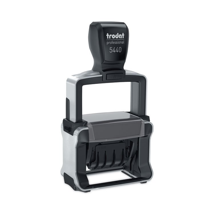 Trodat Professional 5-in-1 Date Stamp, Self-Inking, 1 x 1.63, Blue/Red (USST5444)