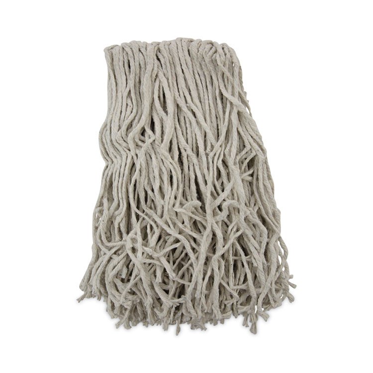 Boardwalk Banded Mop Head, Cotton, Cut-End, White, 16 oz, 12/Carton (BWKCM20016)