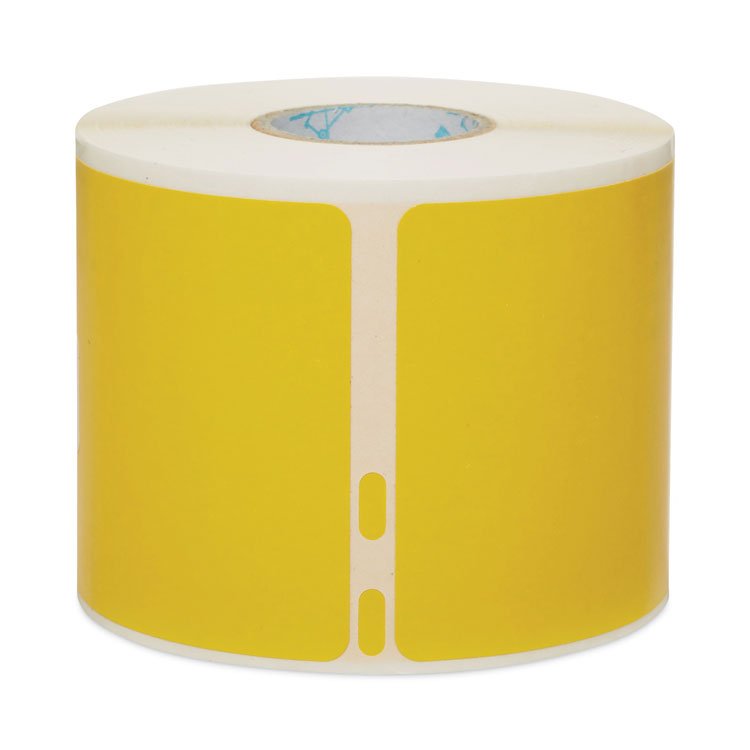 DYMO LabelWriter Name Badge/Shipping Labels, 2.13", Black on Yellow, 220 Labels/Roll (DYM2133382)