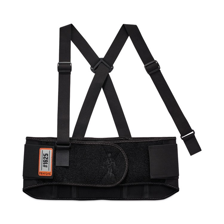 ergodyne ProFlex 1625 Elastic Back Support Brace, 2X-Large, 42" to 46" Waist, Black (EGO11116)