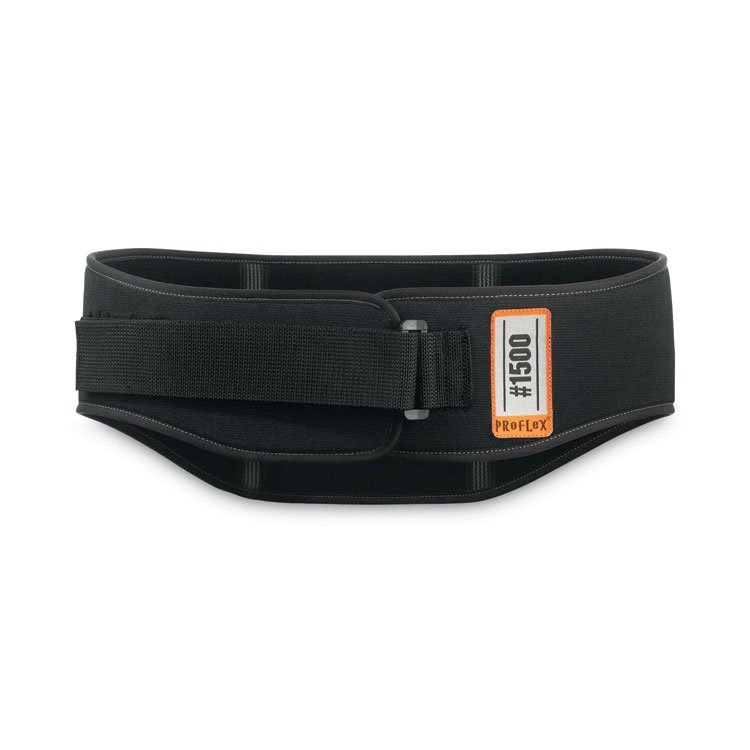 ergodyne ProFlex 1500 Weight Lifters Style Back Support Belt, Medium, 30" to 34" Waist, Black (EGO11472)