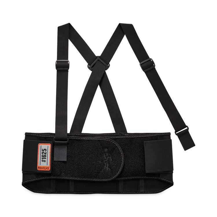 ergodyne ProFlex 1625 Elastic Back Support Brace, Medium, 30" to 34" Waist, Black (EGO11113)