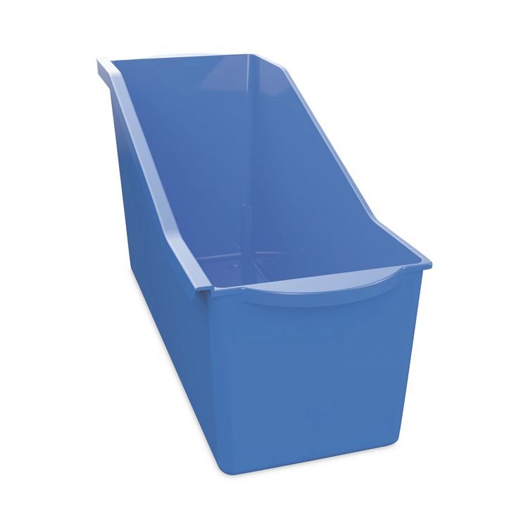 deflecto Antimicrobial Book Bin, 14.2 x 5.34 x 7.35, Blue (DEF39508BLU)