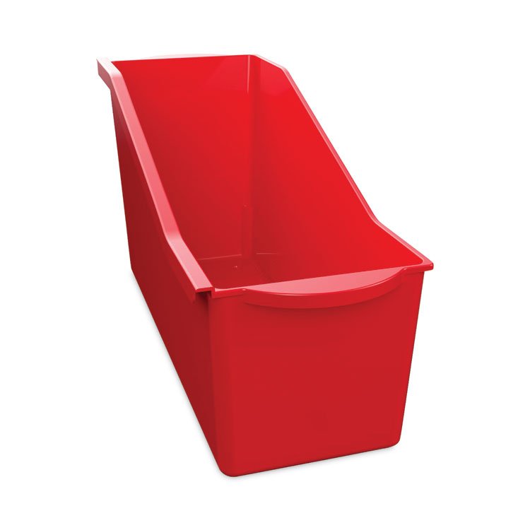 deflecto Antimicrobial Book Bin, 14.2 x 5.34 x 7.35, Red (DEF39508RED)
