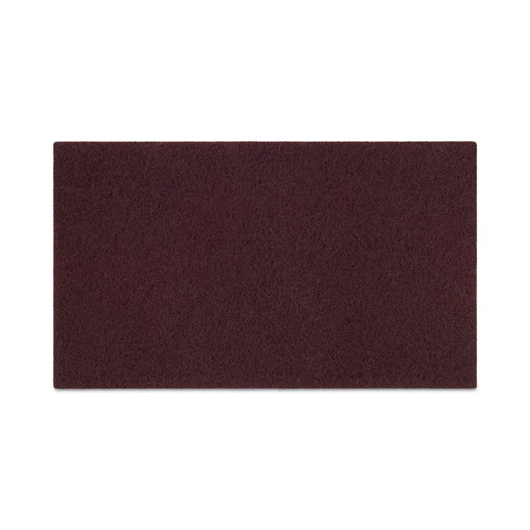 Boardwalk Deep Scrub Pads, 20 x 14, Maroon, 10/Carton (BWKSPP1420)