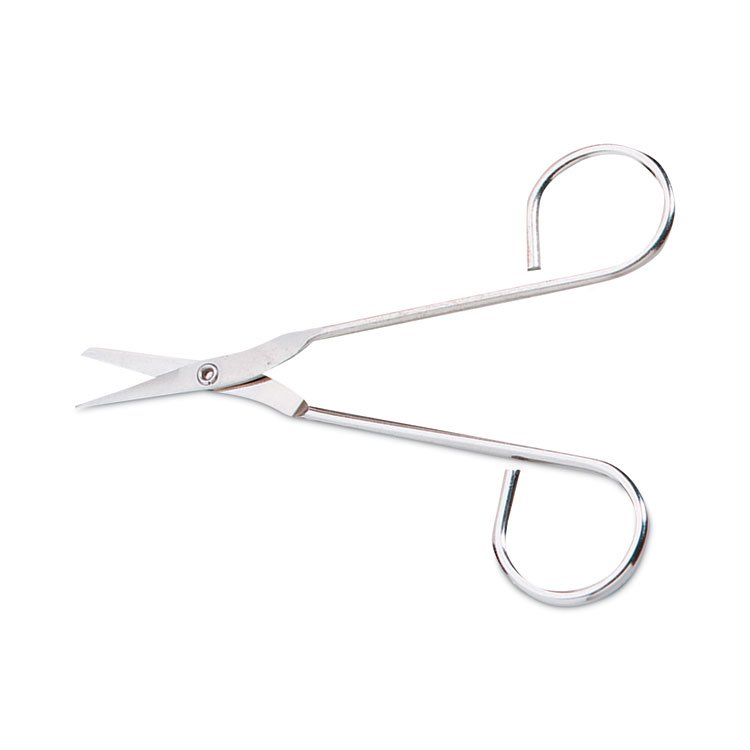 First Aid Only Scissors, 4.5" Long, Straight Nickel Handle (FAOFAE6004)