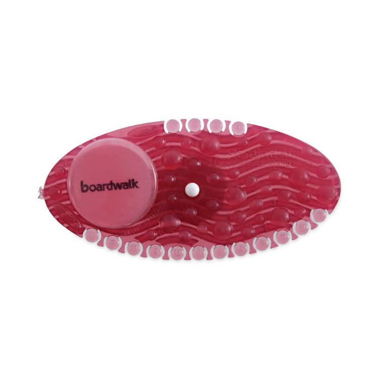 Boardwalk Curve Solid Air Freshener, Spiced Apple, Red, 10/Box (BWKCURVESAP)
