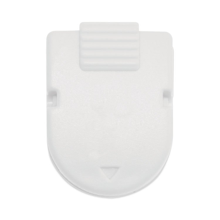 Advantus Magnetic/Adhesive Clips, 0.25" Jaw Capacity, White, 20/Box (AVT75356)