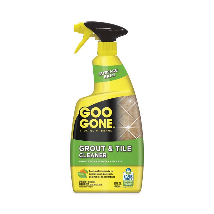 Goo Gone Grout and Tile Cleaner, Citrus Scent, 28 oz Trigger Spray Bottle (WMN2054AEA)