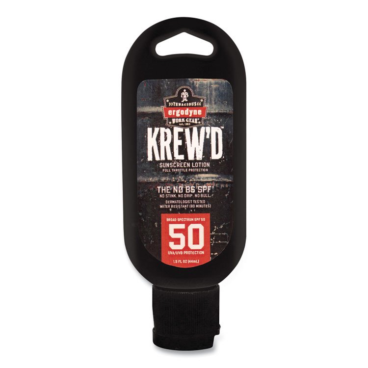 ergodyne Krewd 6352 SPF 50 Sunscreen Lotion, 1.5 oz Bottle, 12/Carton (EGO16632)