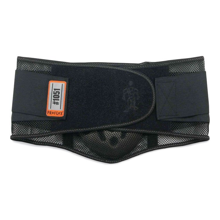 ergodyne ProFlex 1051 Mesh Back Support, X-Large, 38" to 42" Waist, Black (EGO20186)