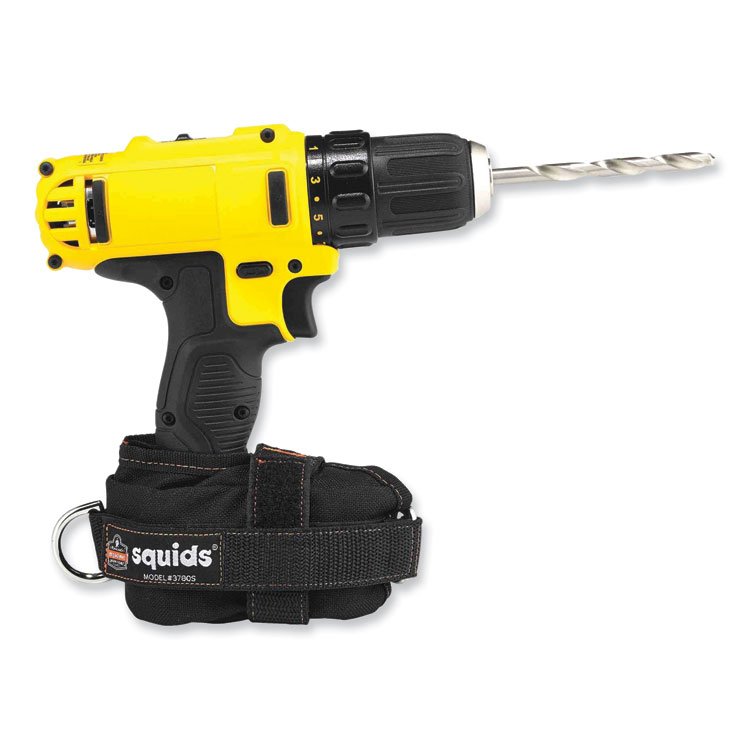 ergodyne Squids 3780 Power Tool Trap, Small, 2.5 x 3.25 x 8.75, Nylon, Black (EGO19782)
