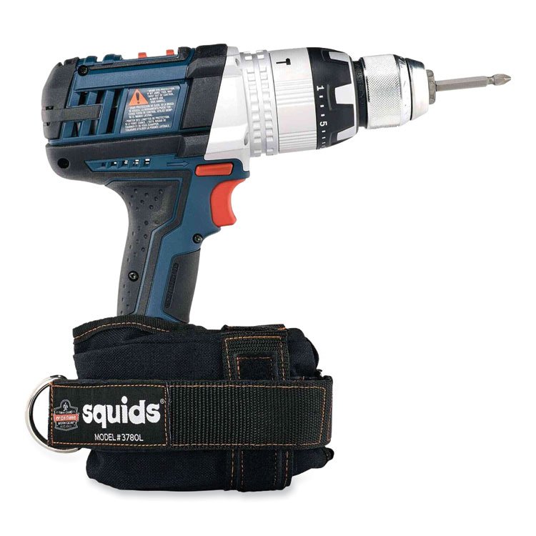 ergodyne Squids 3780 Power Tool Trap, Large, 3.25 x 4 x 9, Nylon, Black (EGO19784)