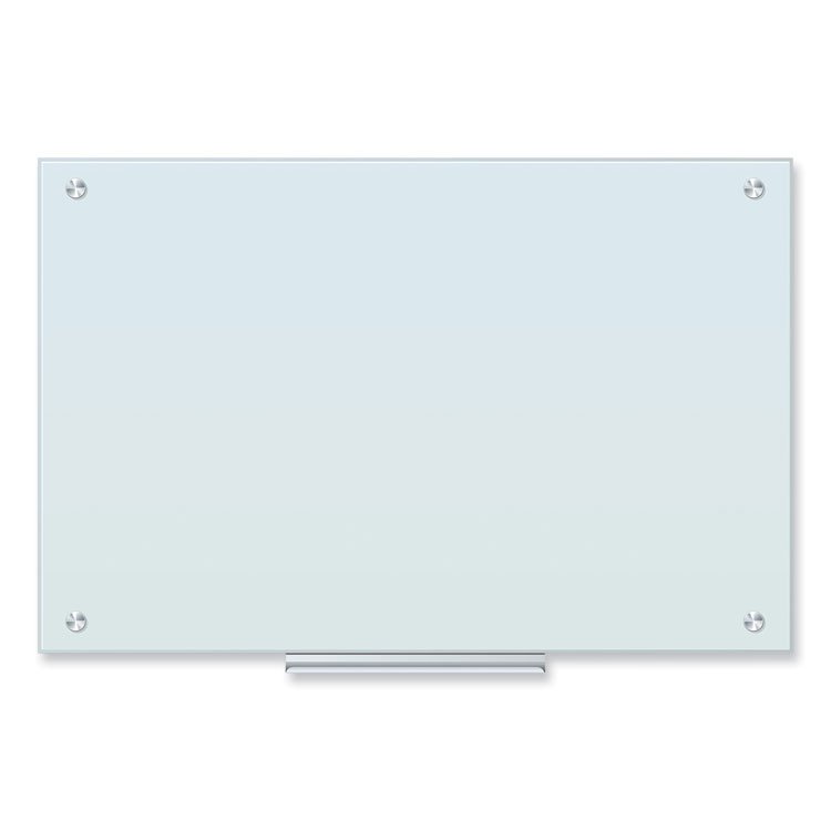 U Brands Glass Dry Erase Board, 36" x 24" (Actual Size: 35" x 23"), White Surface (UBR2298U0001)